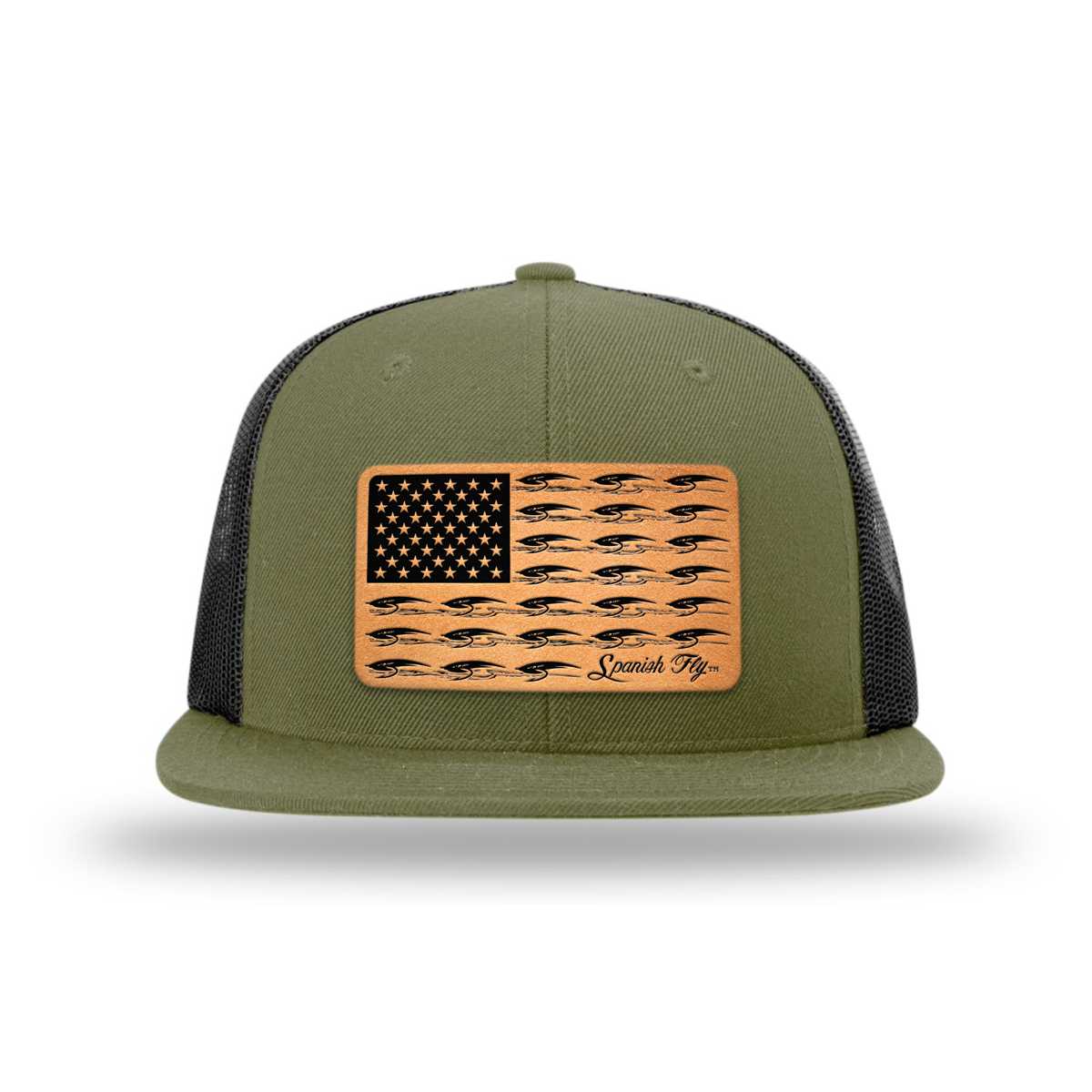 Spanish Fly Bug Stripes American Flag Flat Bill