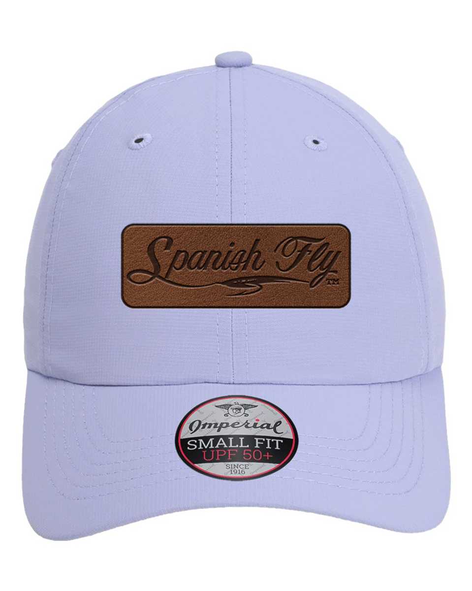 Spanish Fly Logo Leather Patch Ponytail Hat
