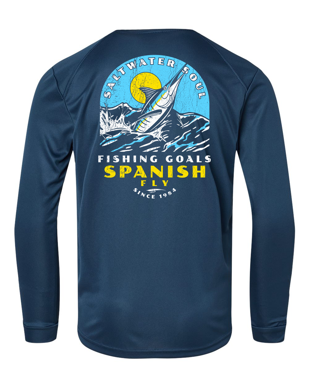 Youth Fishing Goals Performance Long Sleeve