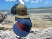 Spanish Fly Bug Stripes American Flag Flat Bill