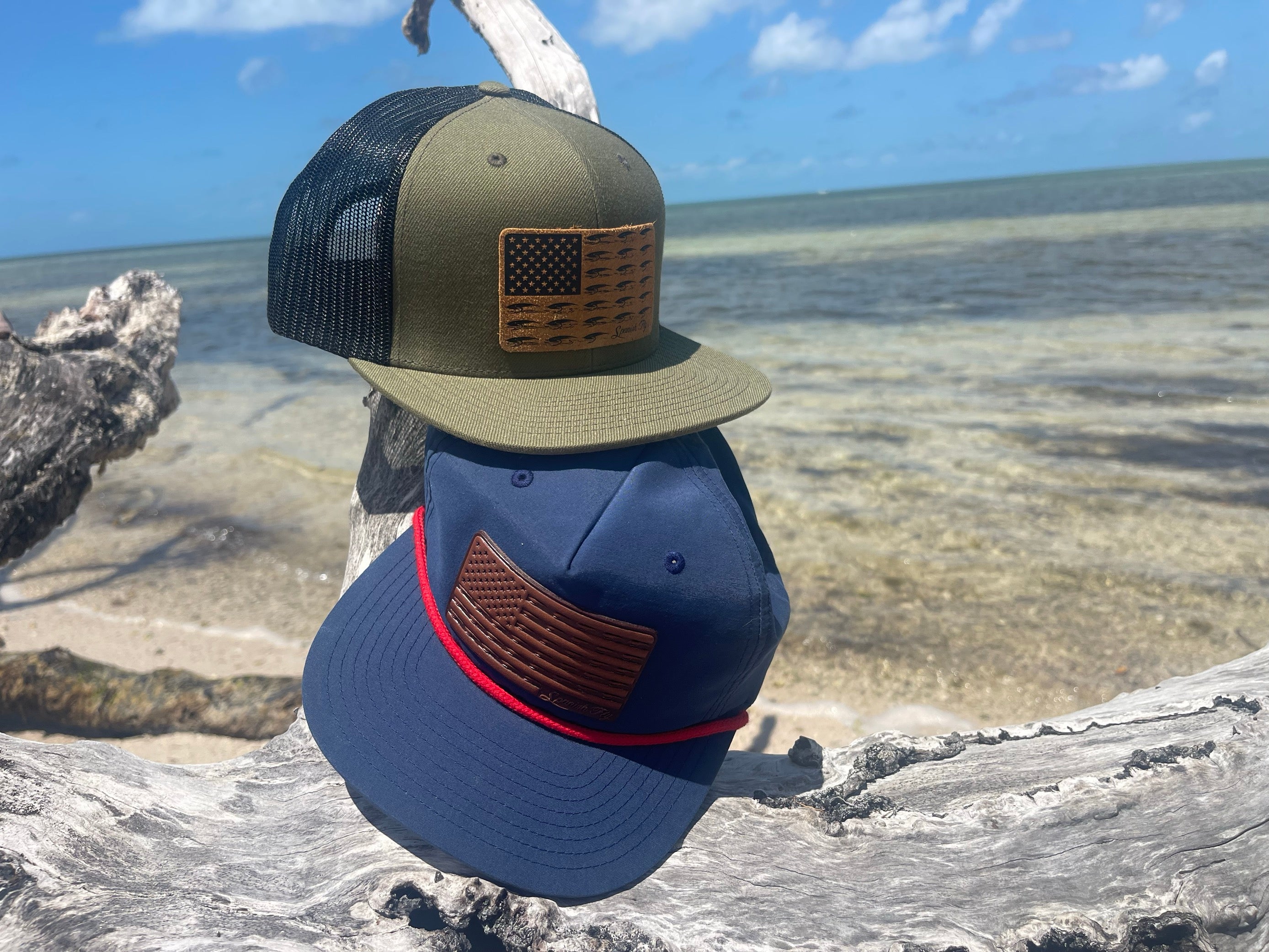 Spanish Fly Bug Stripes American Flag Flat Bill