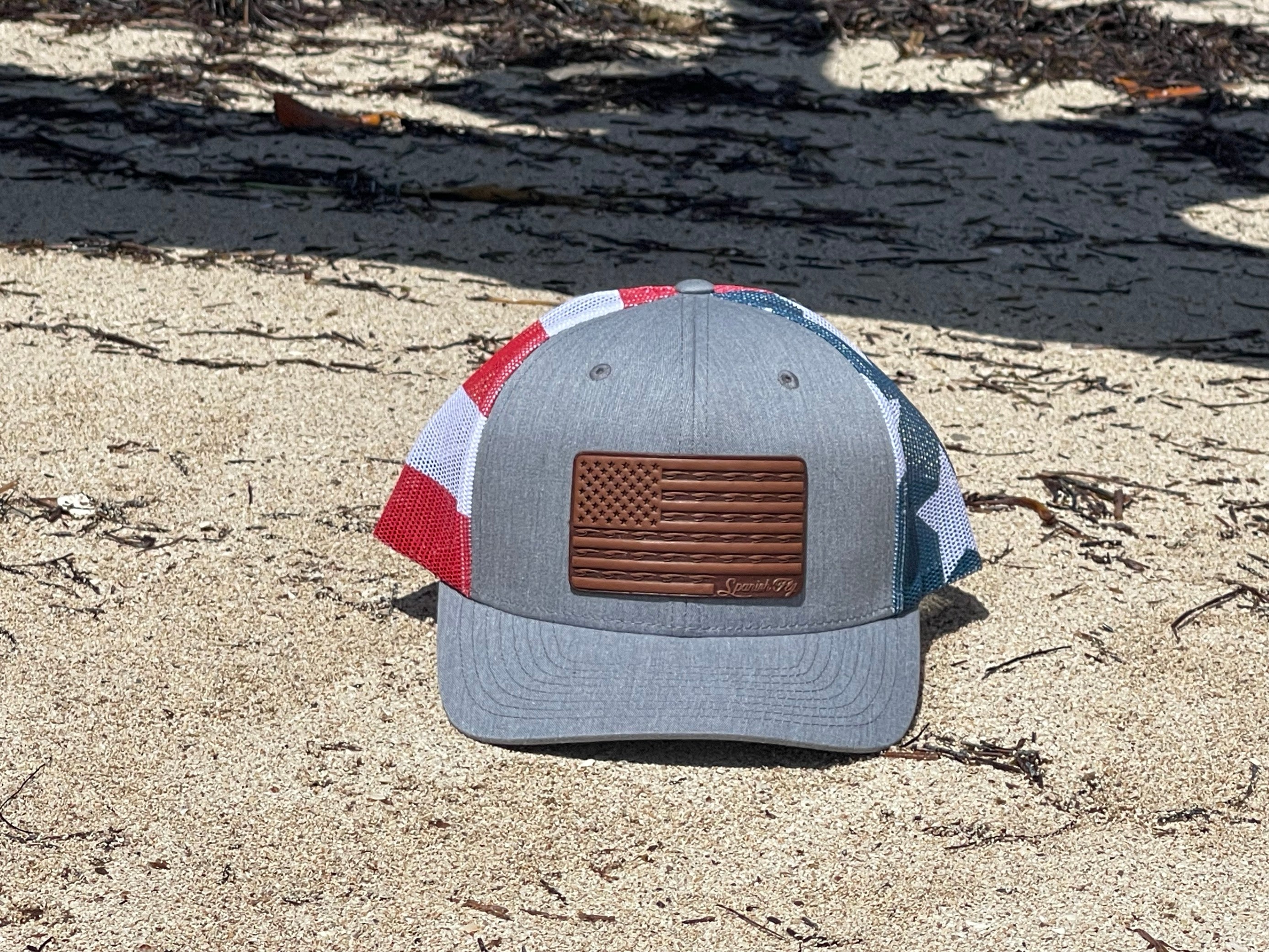 Spanish Fly American Flag Trucker Hat