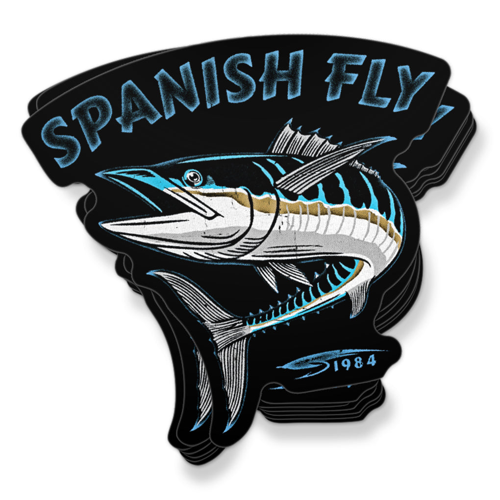 Spanish Fly Established 1984 Wahoo Sticker