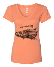 Womens V Neck Tarpon Tide