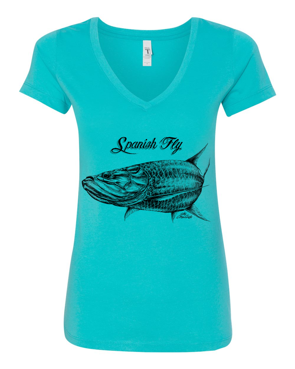 Womens V Neck Tarpon Tide