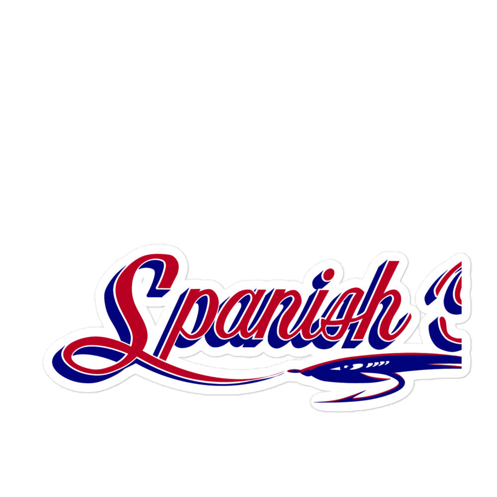 Red White and Blue Spanish Fly Decal