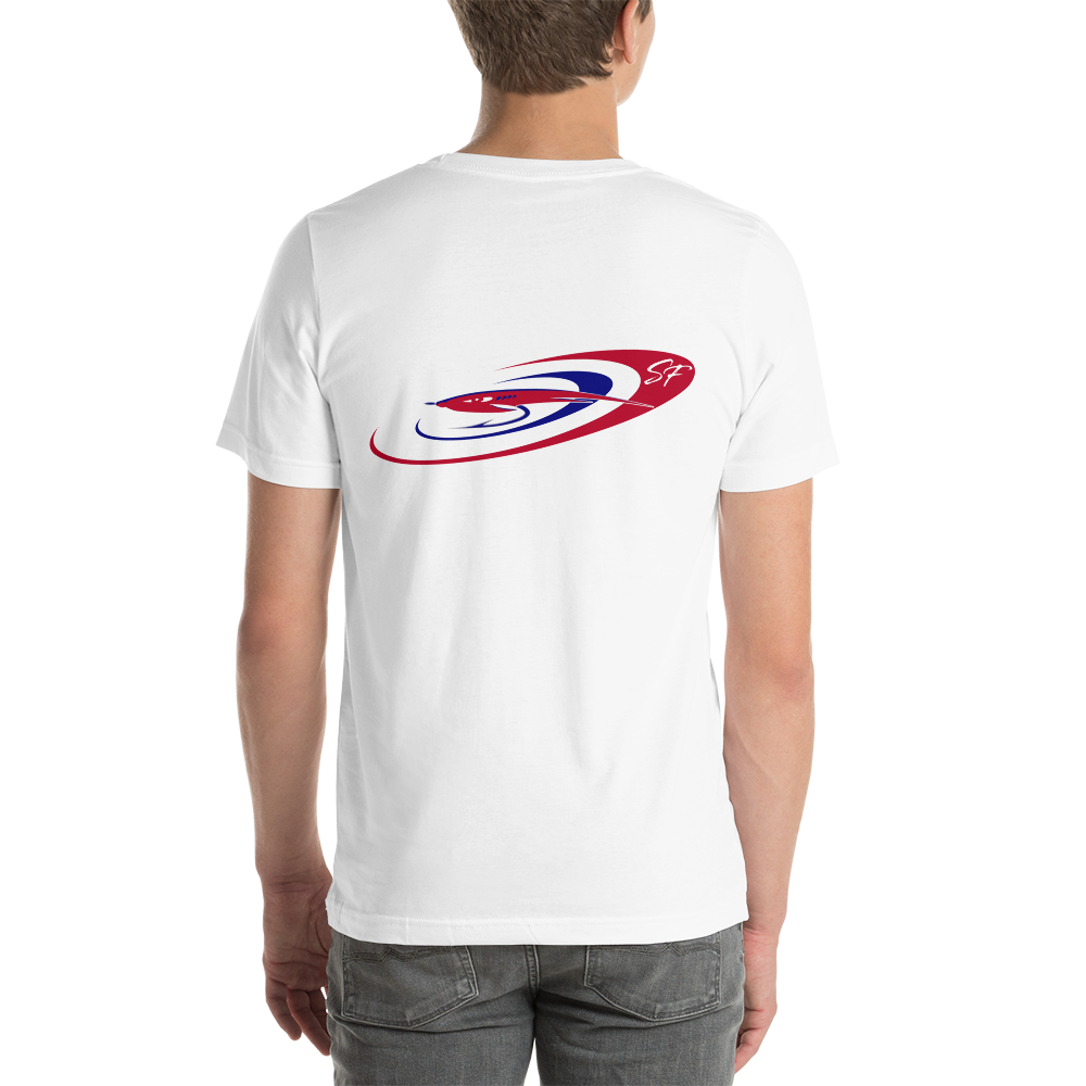 Red White Blue Spanish Fly Logo T-Shirt