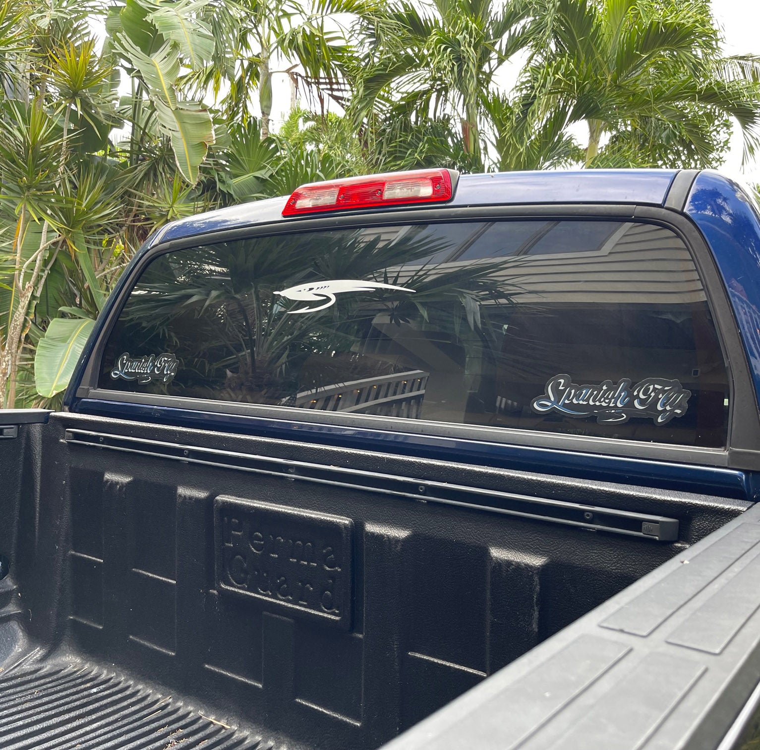 White Spanish Fly Bug Transfer Sticker