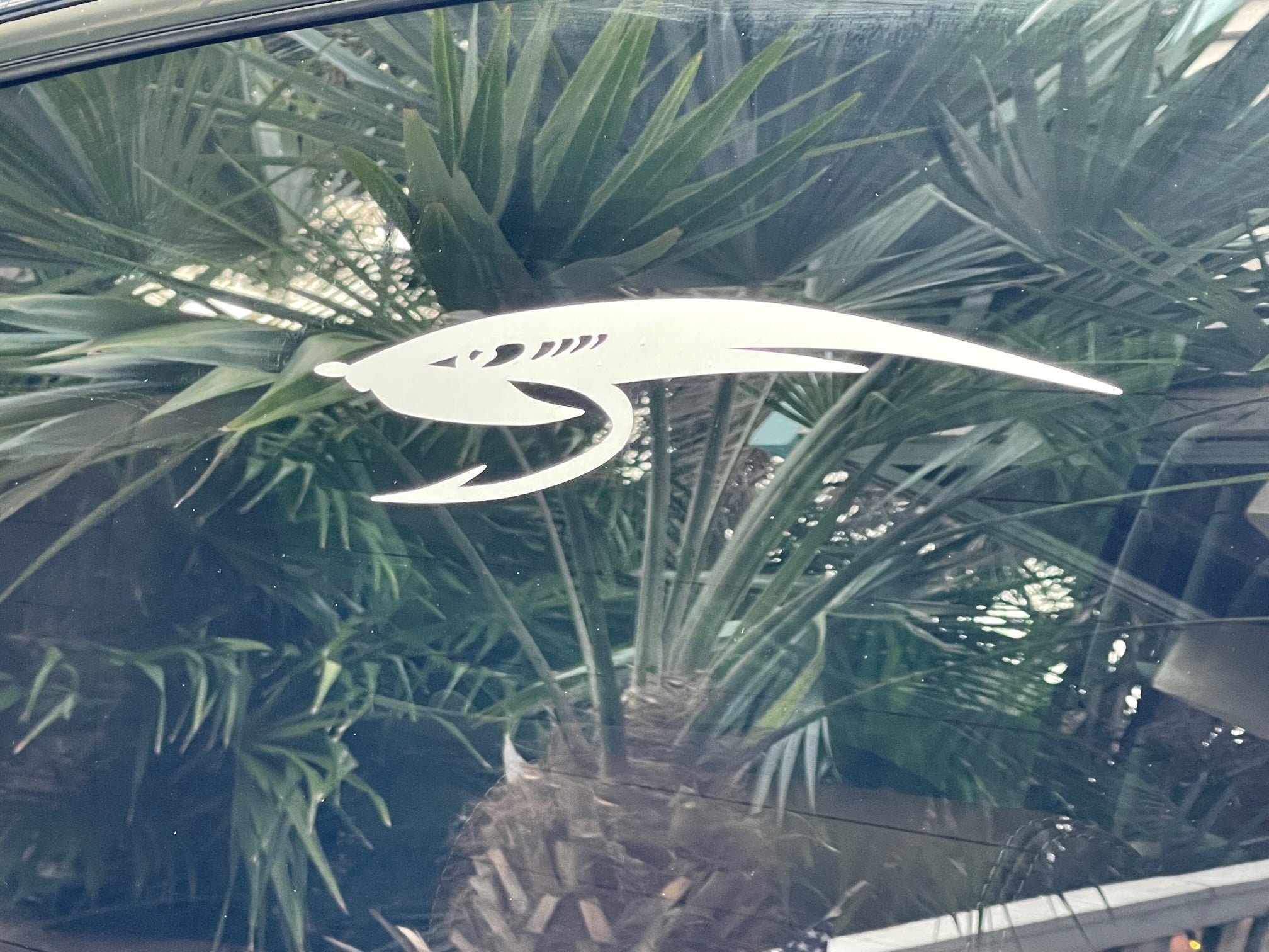 White Spanish Fly Bug Transfer Sticker