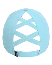 Spanish Fly BRN Leather Patch Ponytail Cap