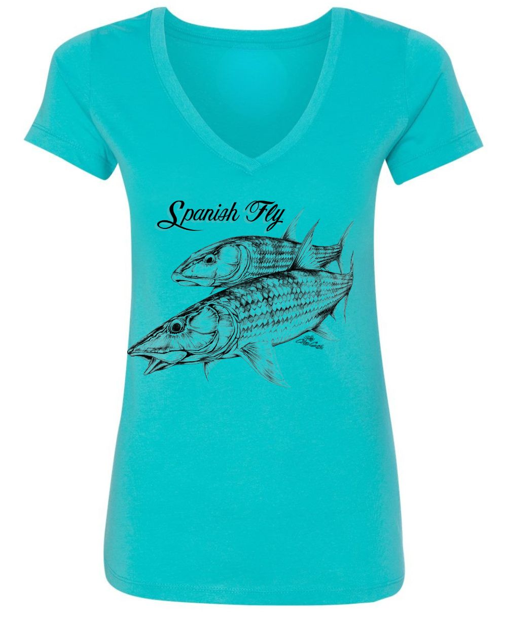 Womens Silver Shadows V-Neck