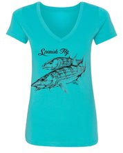 Womens Silver Shadows V-Neck