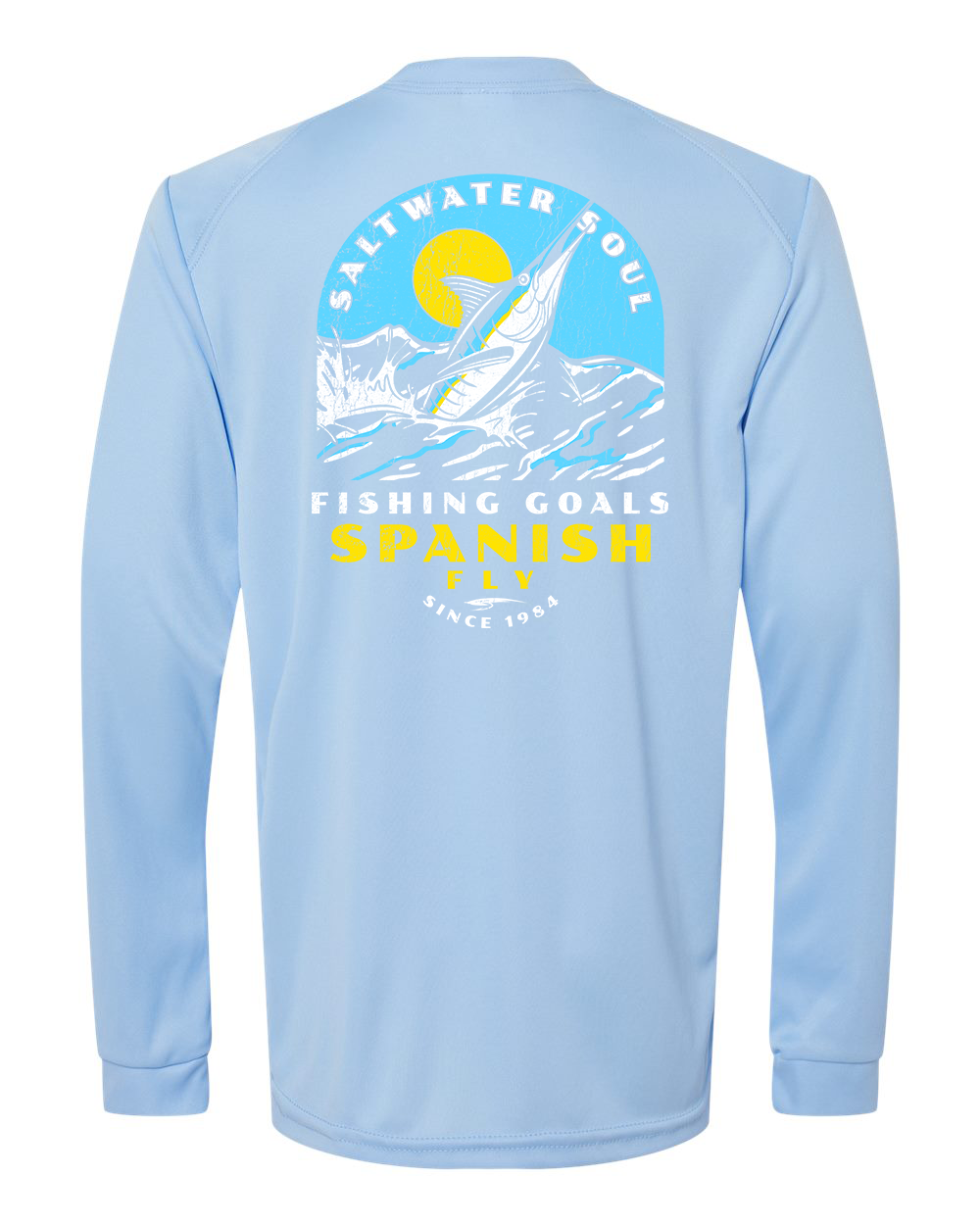Youth Fishing Goals Performance Long Sleeve
