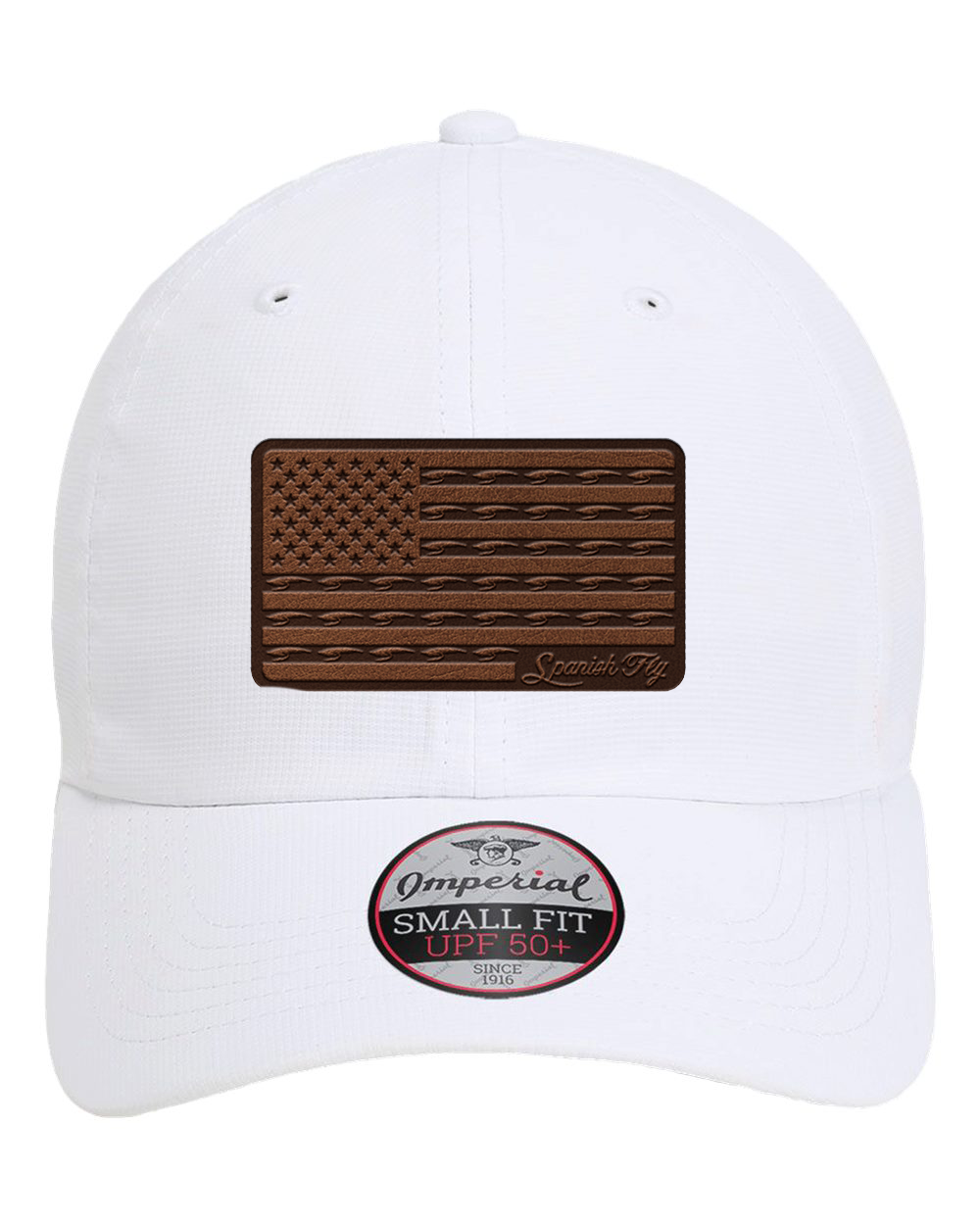 Spanish Fly BRN Leather Patch Ponytail Cap
