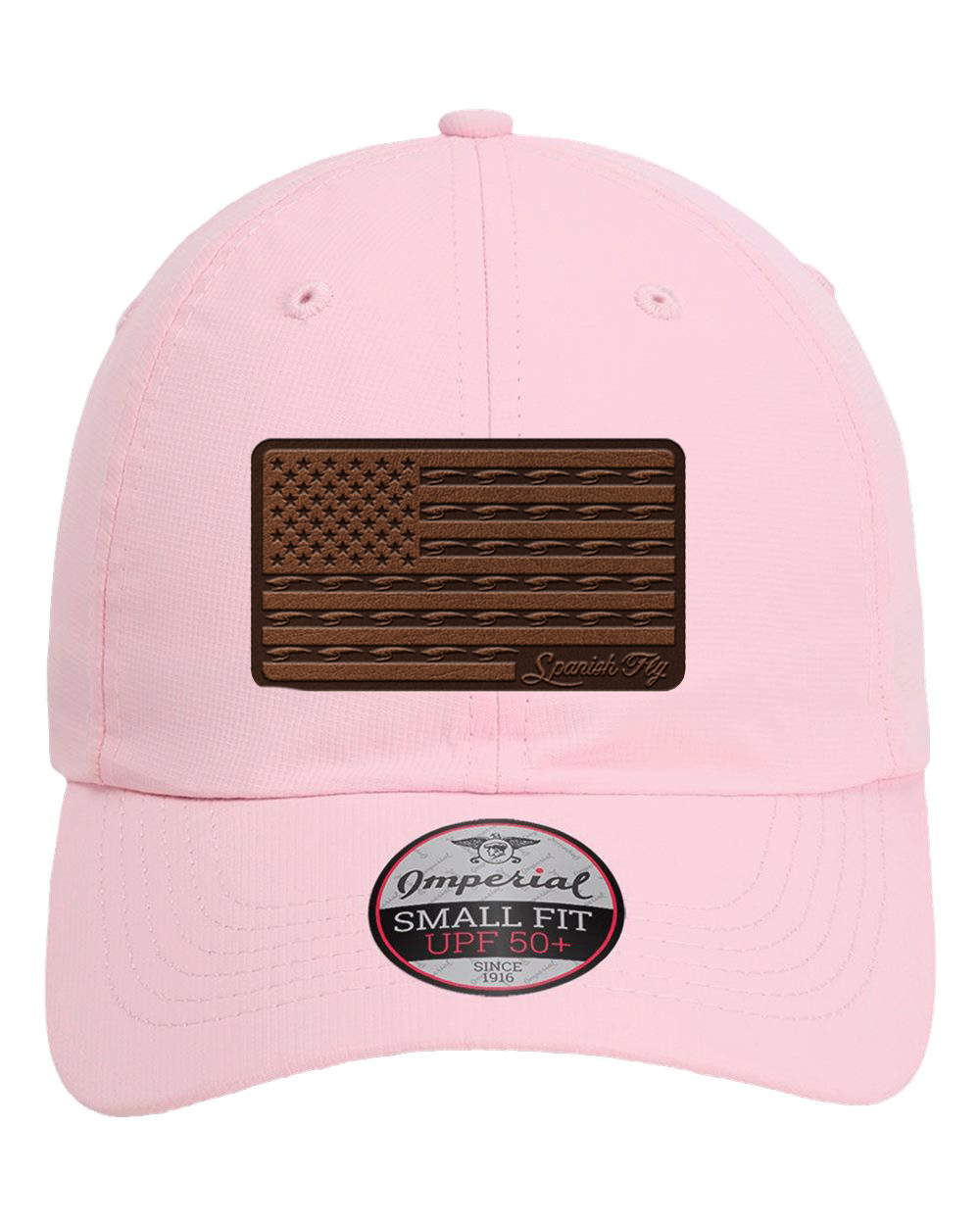 Spanish Fly BRN Leather Patch Ponytail Cap