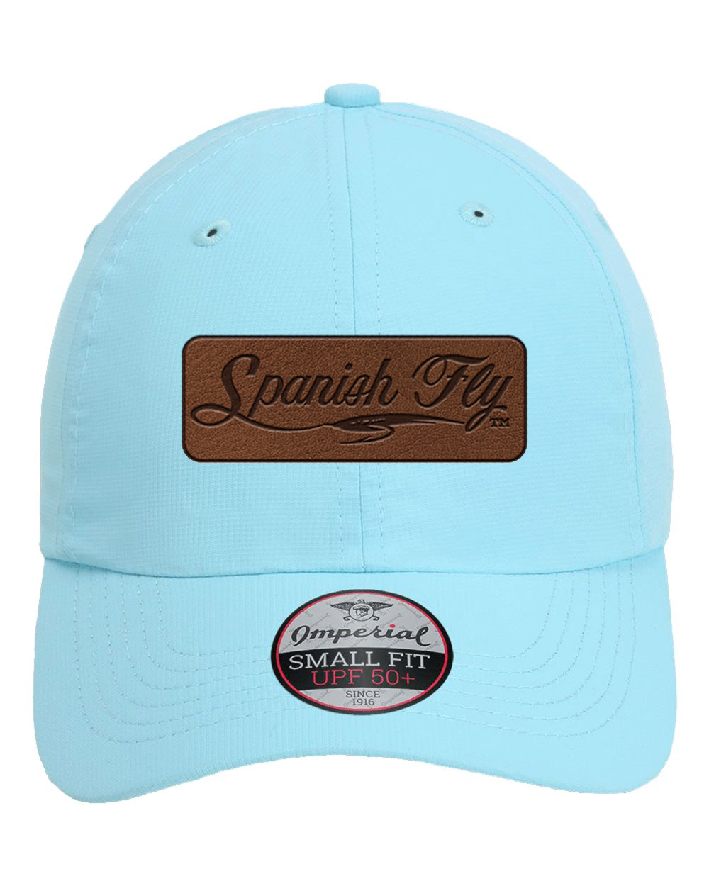 Spanish Fly Logo Leather Patch Ponytail Hat