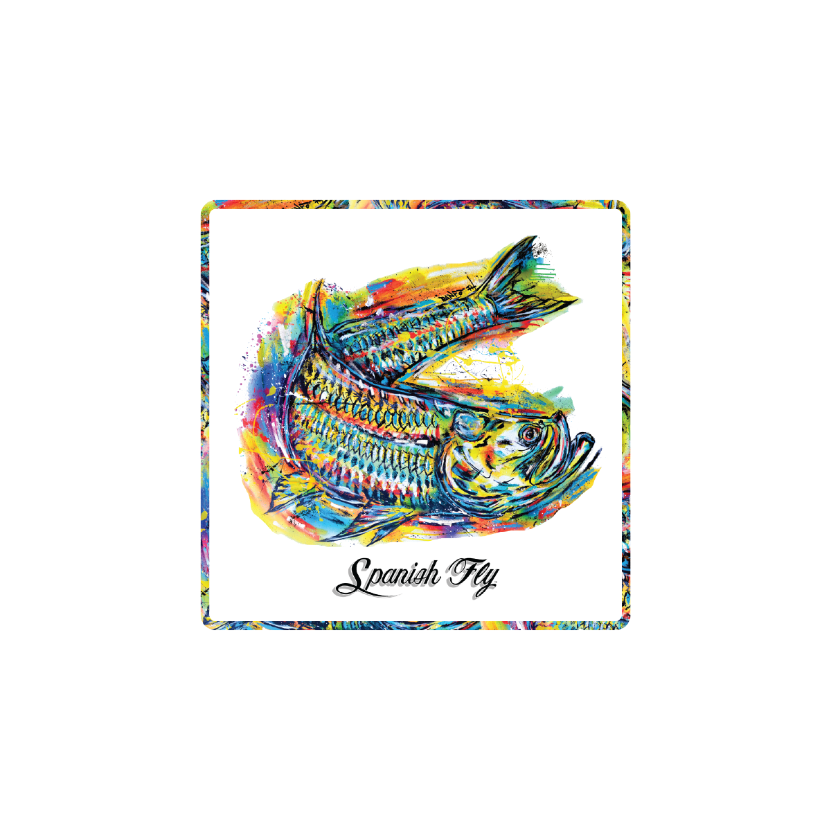 Spanish Fly “Neon Tide” Tarpon Suede Patch Snapback