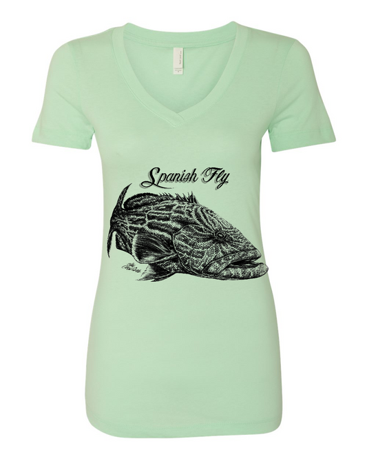Womens Gulf Giant V-Neck Shirt