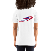 Women's Red White Blue Spanish Fly Logo T-Shirt