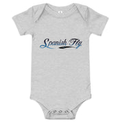 Grey Spanish Fly Logo Baby Onesie